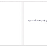 Snail A Little Late Belated Birthday Card