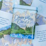 National Parks conversation cards in metal tin