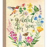 Grateful Hummingbird Thank You Card
