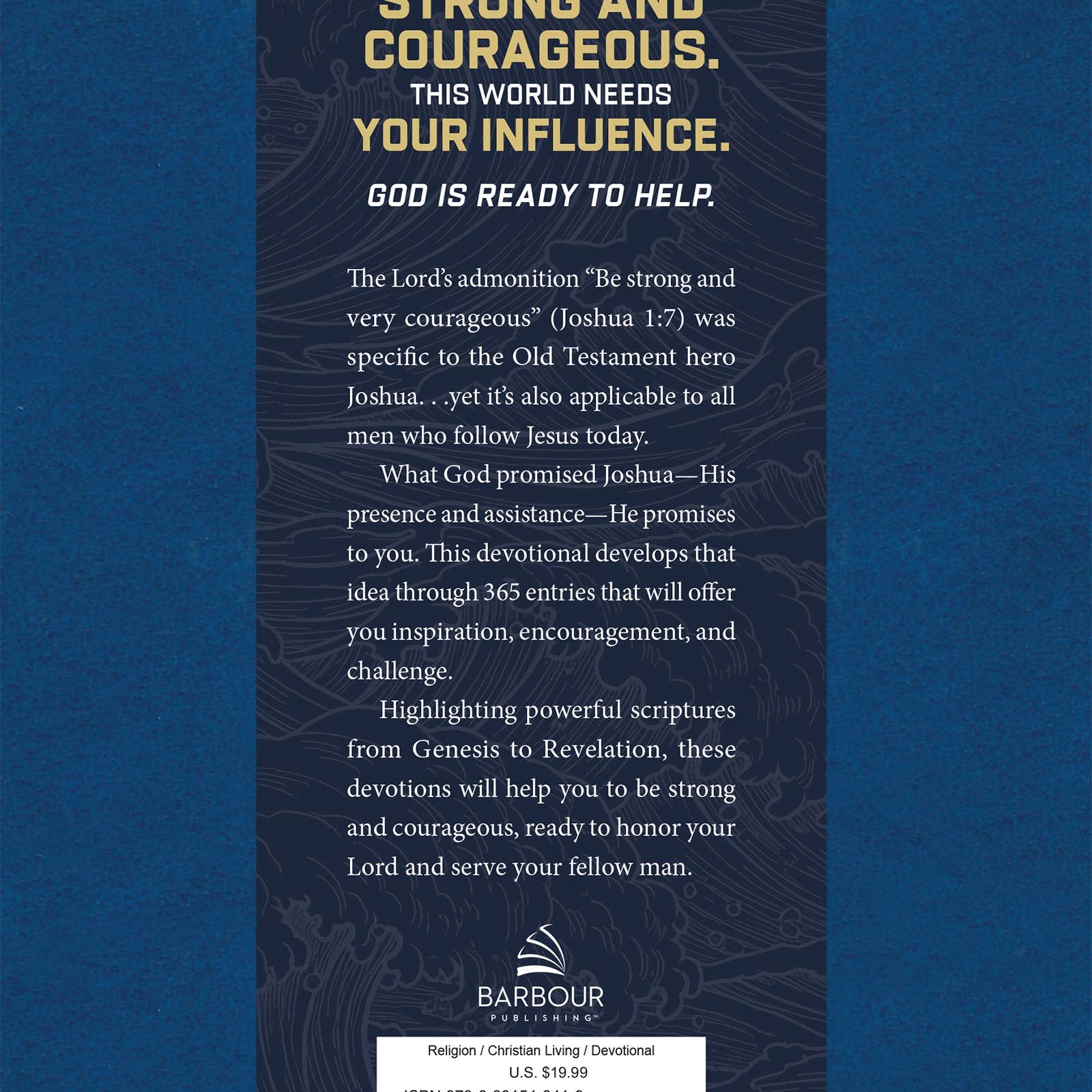 A Strong and Courageous Man, Barbour Publishing book cover