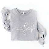 Keep the Faith Graphic Fleece Pullover Sweatshirt