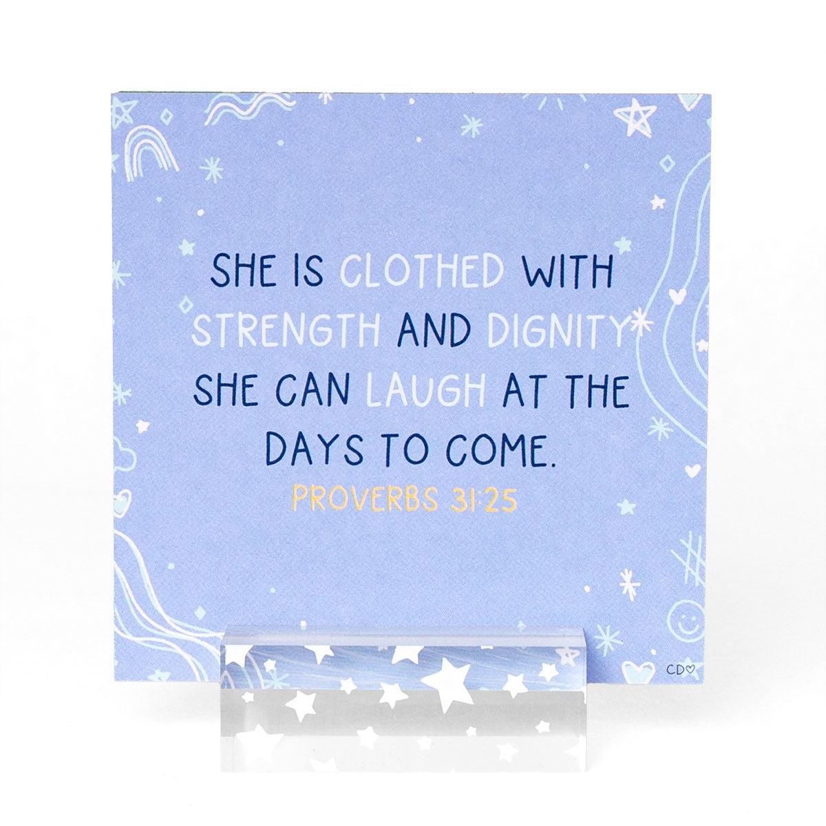 Verses for Mothers Bible verse card set with display stand - view 2