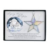 Sleeping Star Infant Memorial Handmade  Glass Star 7722