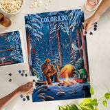 1000 Piece Puzzle - Colorado Camping Bigfoot