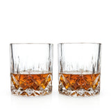 Crystal Whiskey Rocks Glass Set – Scotch Tumblers (Set of 2)