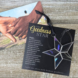 Goodness Star, Stained Glass with Hopeful Sentiment