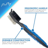 Golf club brush ergonomic handle detail