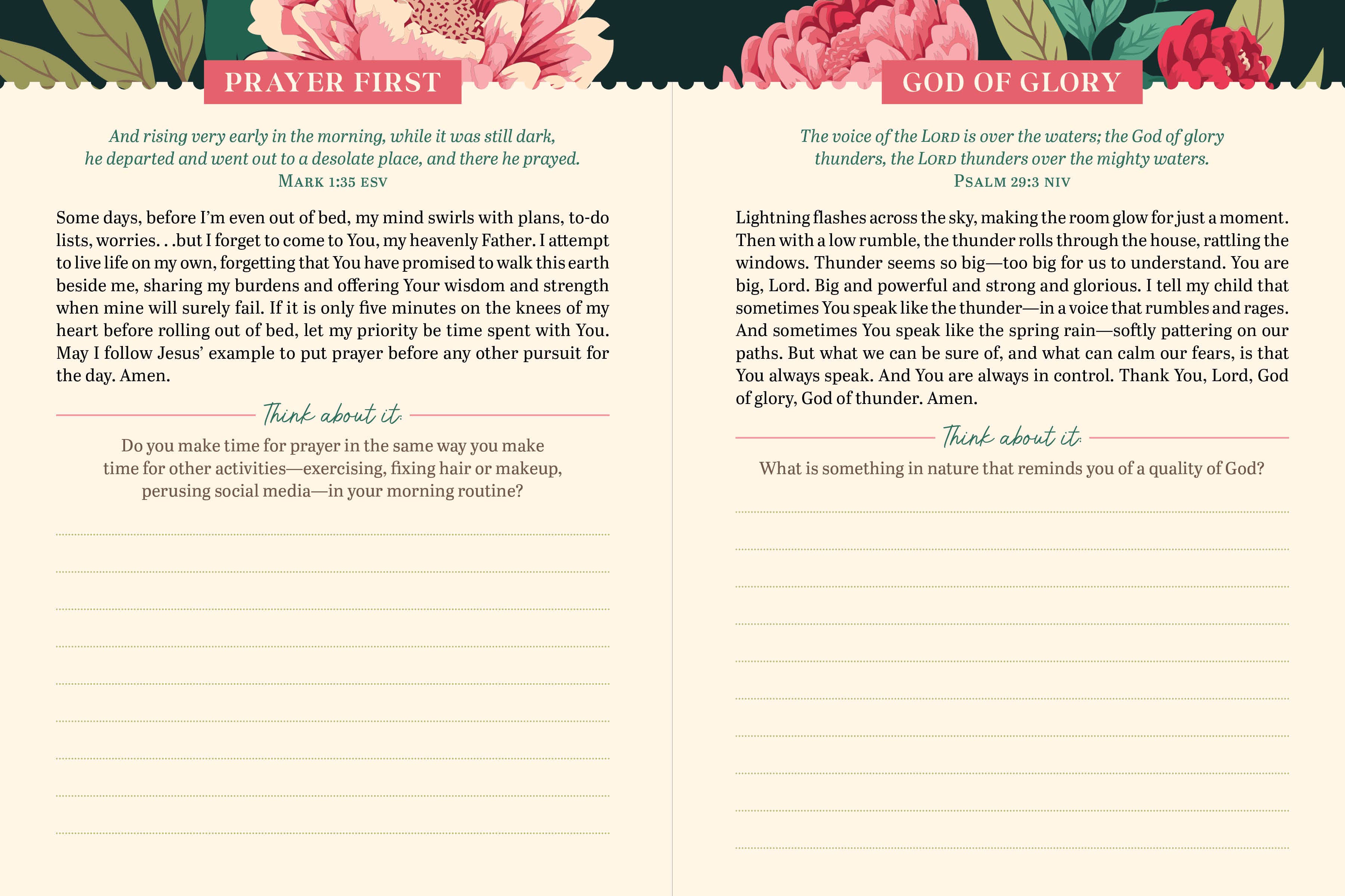 3-Minute Prayers for Women Journal, Barbour Publishing book cover