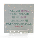 Verses for Gratitude Bible verse card set with display stand - view 4