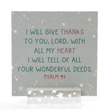Verses for Gratitude Bible verse card set with display stand - view 4