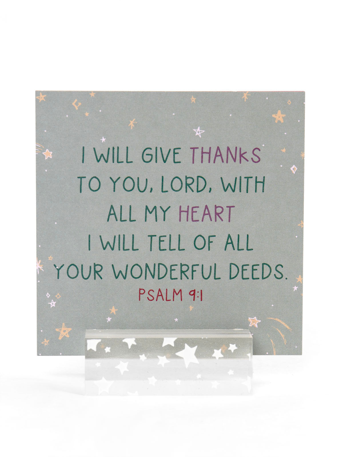 Verses for Gratitude Bible verse card set with display stand - view 4