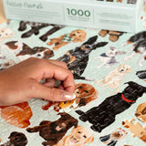 Furry Friends 1,000 piece dog breeds jigsaw puzzle, view 8 of 8