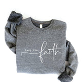 Keep the Faith Graphic Fleece Pullover Sweatshirt