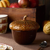 Autumn Meadows 3-D Acorn Soup Bowl with Lid