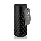 Viski Paragon Highball Tumbler, Insulated Stainless Steel Cocktail Glass, Obsidian, 16 oz