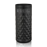 Viski Paragon Highball Tumbler, Insulated Stainless Steel Cocktail Glass, Obsidian, 16 oz