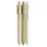 Dad gel pens printed with Stand Firm In The Faith and The Lord Is My Strength