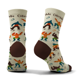 Colisco Unisex Crew Socks - Sasquatch Dance