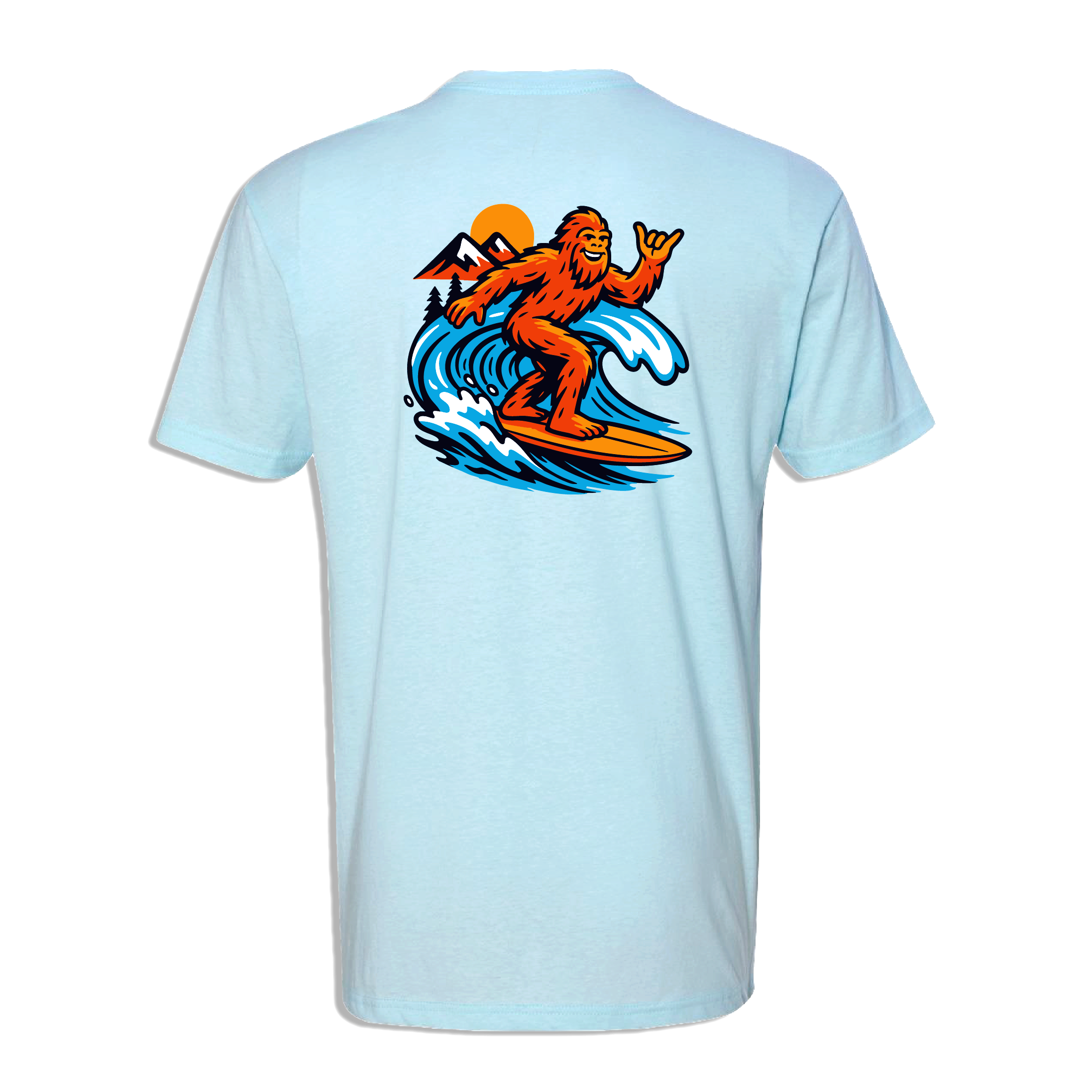 Sasquatch Surfer Unisex T-Shirt - view 2