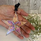 You + Shine: Warrior Handmade Stained Glass Star