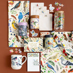 Feathered Friends birds speckled ceramic mug, view 6 of 6