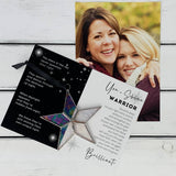 You + Shine: Warrior Handmade Stained Glass Star