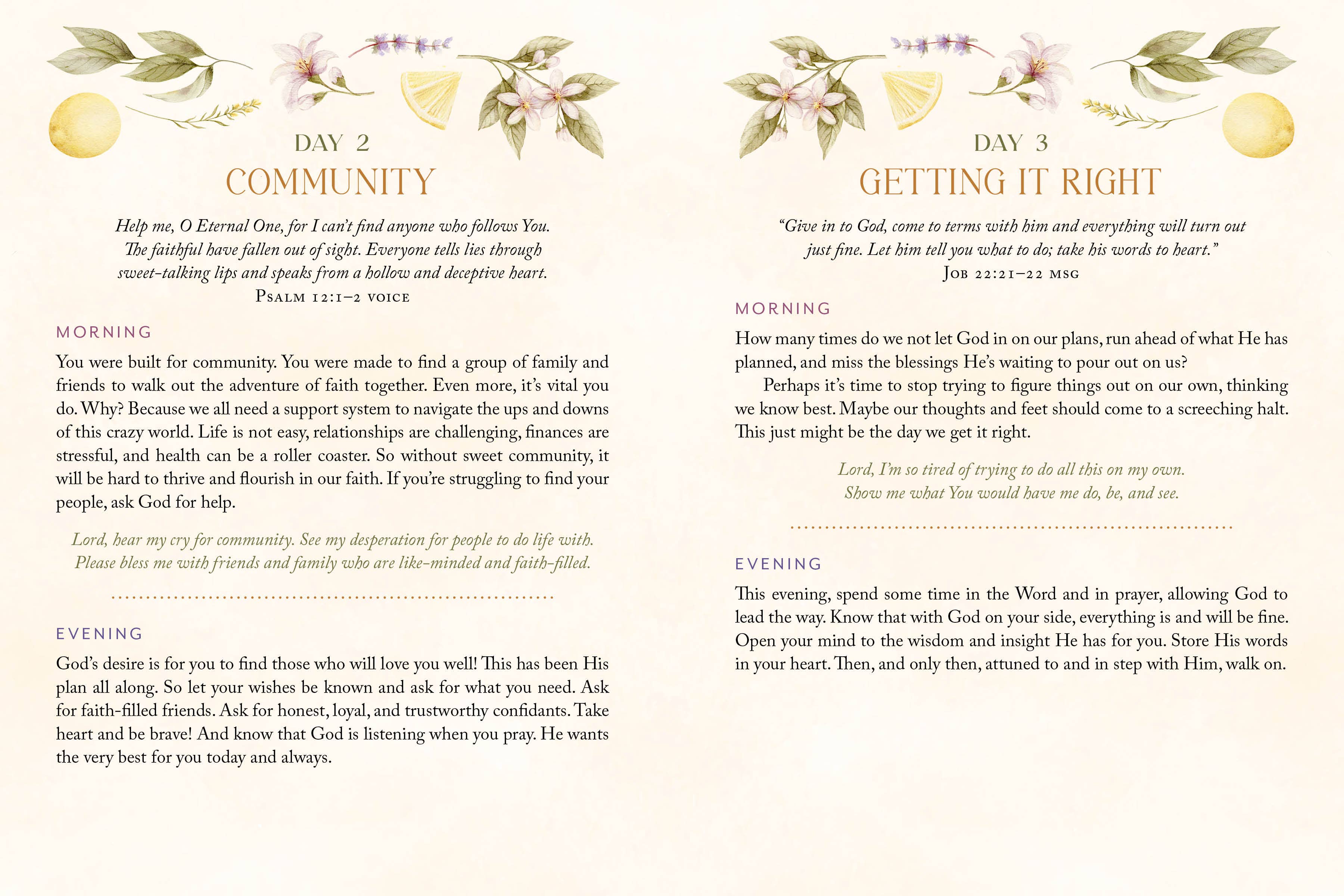 Stress Less, Pray More for Morning and Evening, Barbour Publishing book cover