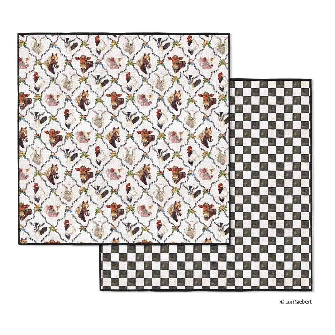 At the Farm microfiber dishcloths set of 4