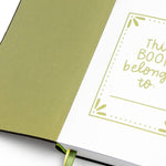 Green floral 5x7 lined book journal - view 5