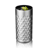 Viski Paragon Highball Tumbler, Insulated Stainless Steel Cocktail Glass, Platinum, 16 oz
