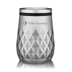 Viski Paragon Stainless Steel Wine Tumbler, Platinum