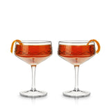 Crystal Coupe Glass Set – Lead-Free Champagne & Cocktail Glasses (Set of 2)