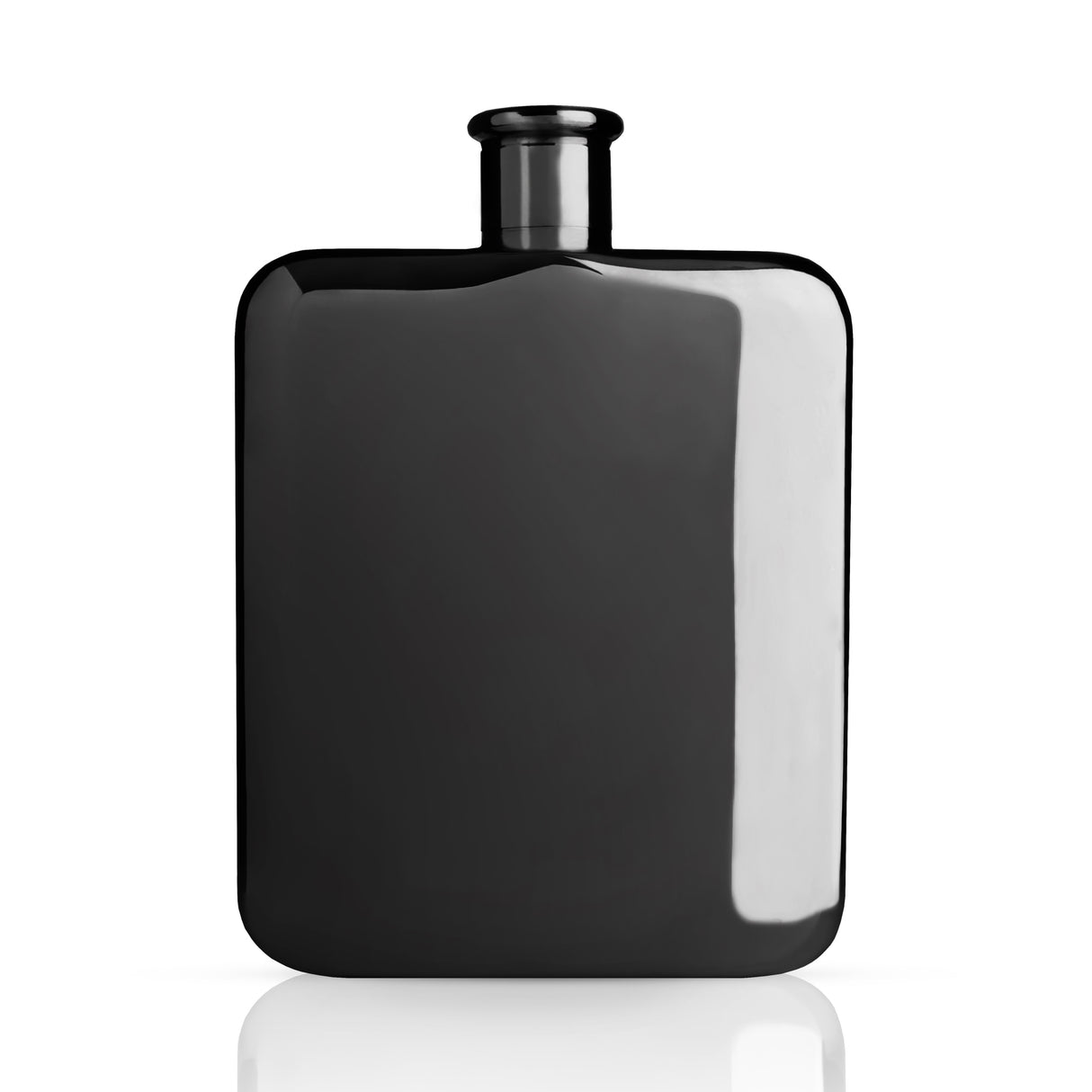 Viski Gunmetal Stainless Steel Hip Flask, 6 oz