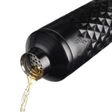 Viski Paragon Stainless Steel Cocktail Shaker, Obsidian