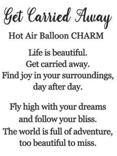 Hot Air Ballon Charm - 39 North CO 