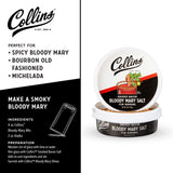 Collins Smoked Bacon Bloody Mary Salt, Spicy Cocktail Rimmer, 4 oz