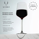 Reserve Inez Crystal Bordeaux Glasses Viski