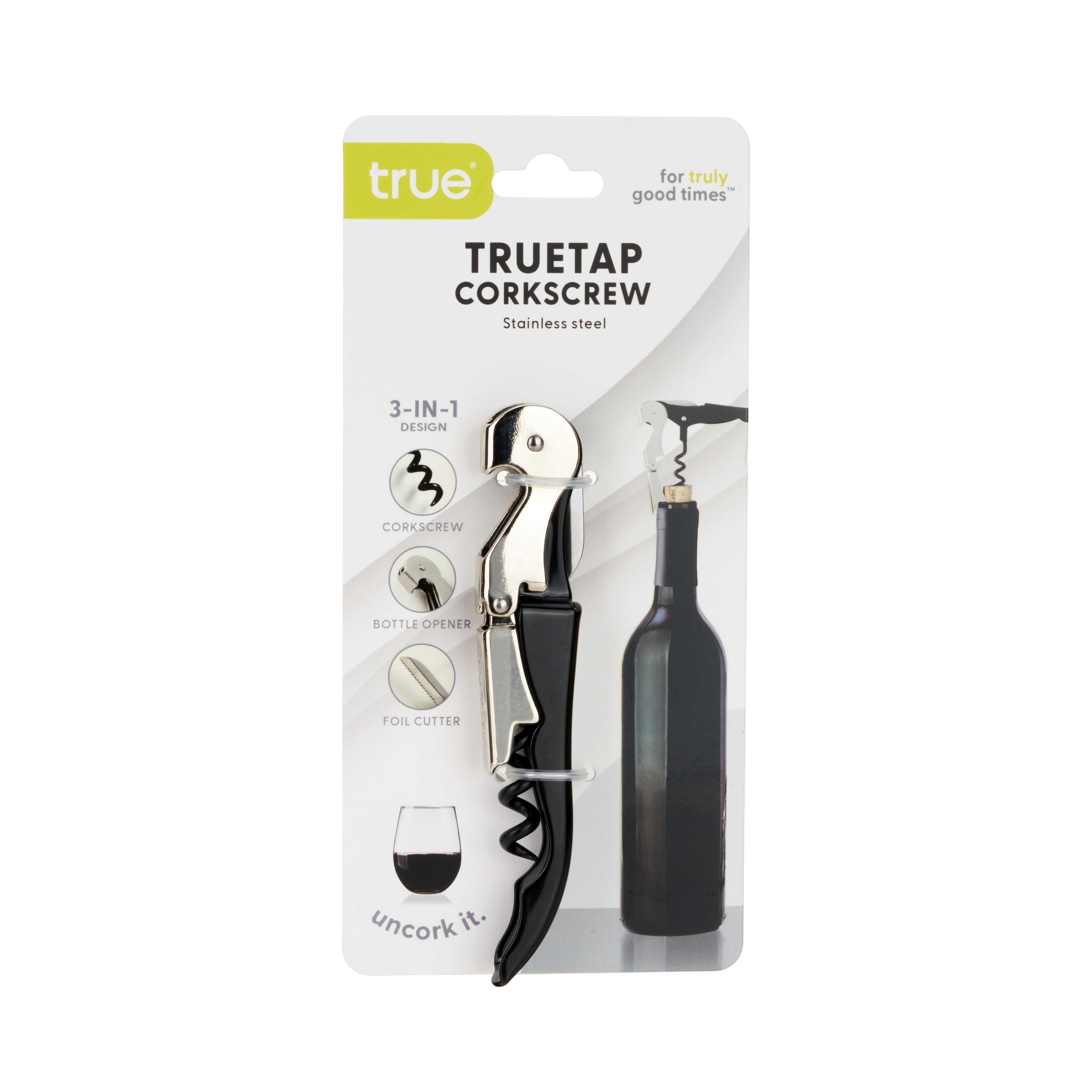 True Truetap Double-Hinged Waiter's Corkscrew