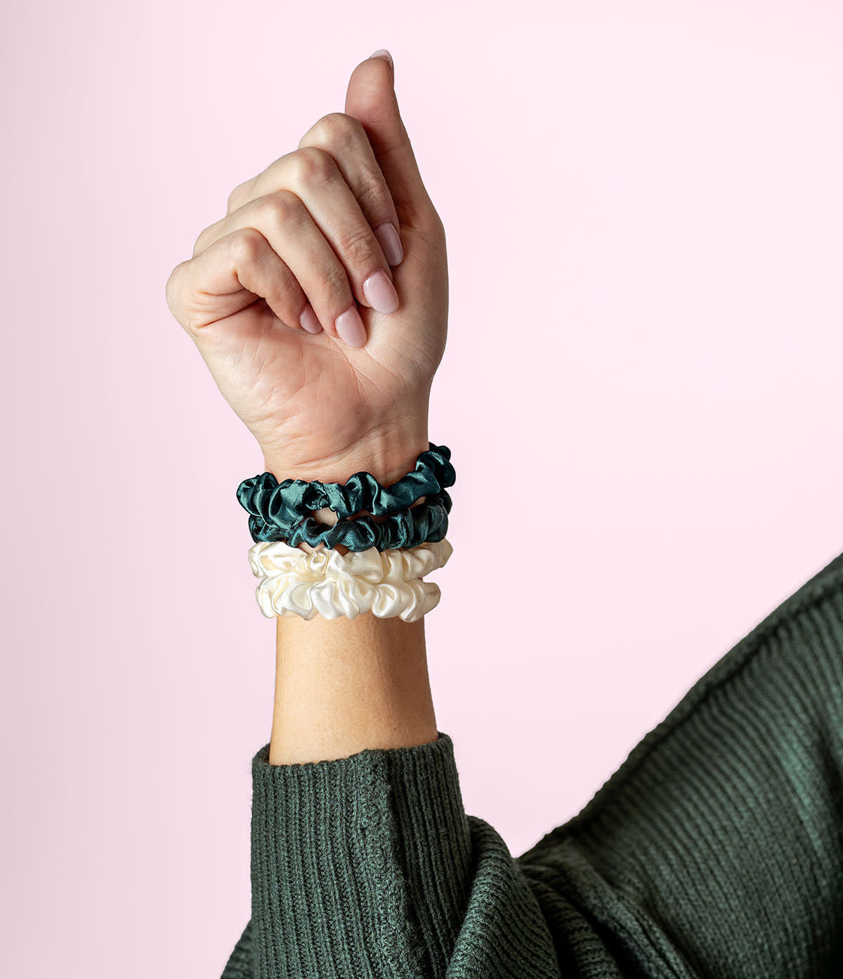 Crush Pretty Festive Holiday Satin Scrunchies