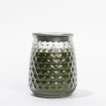 Greenleaf Silver Spruce Signature Candle in hobnail glass jar