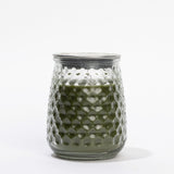 Greenleaf Silver Spruce Signature Candle in hobnail glass jar