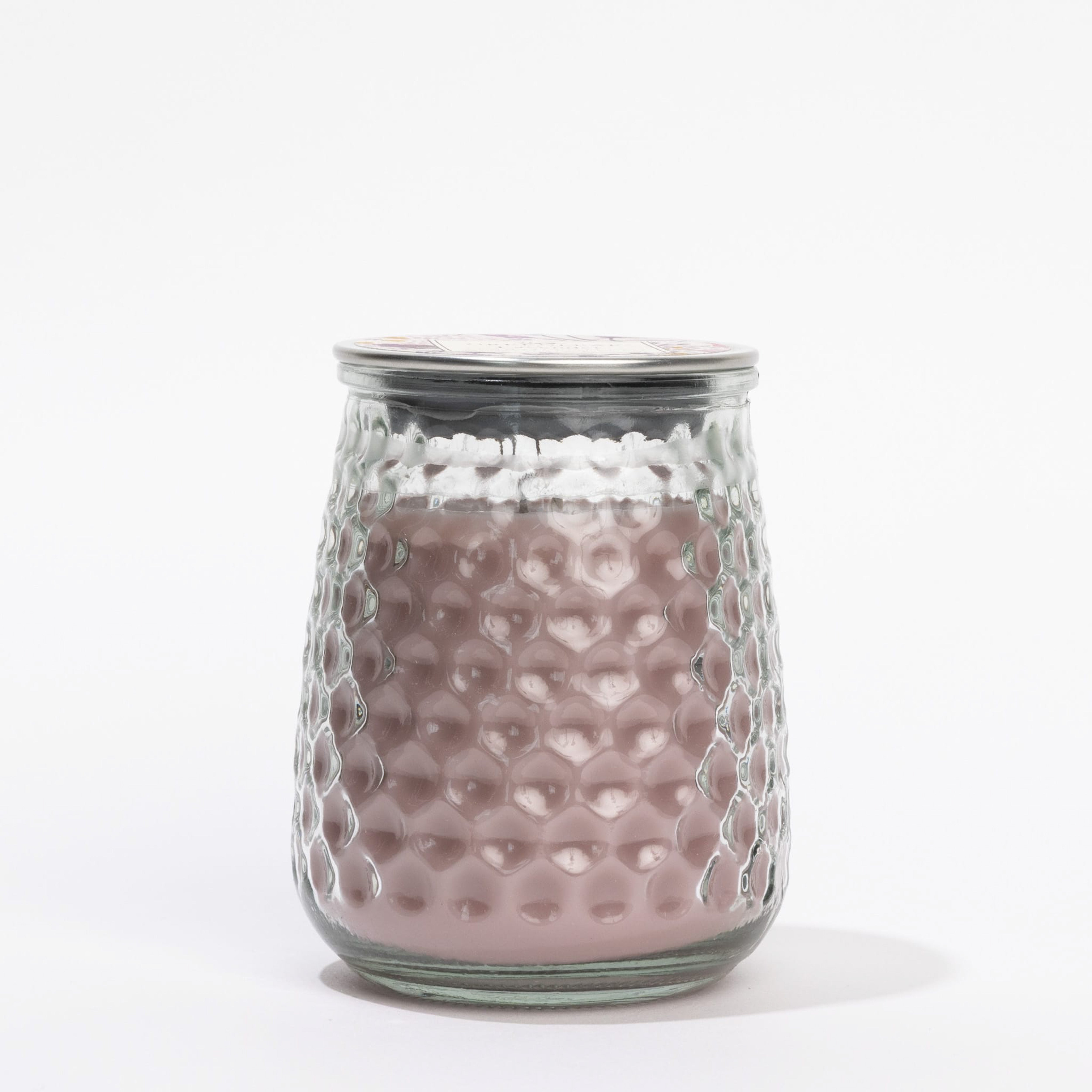 Greenleaf Lavender Signature Candle in hobnail glass jar