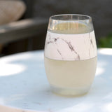 HOST Wine FREEZE Cooling Cup, Insulated Wine Chiller, Marble, 8.5 oz