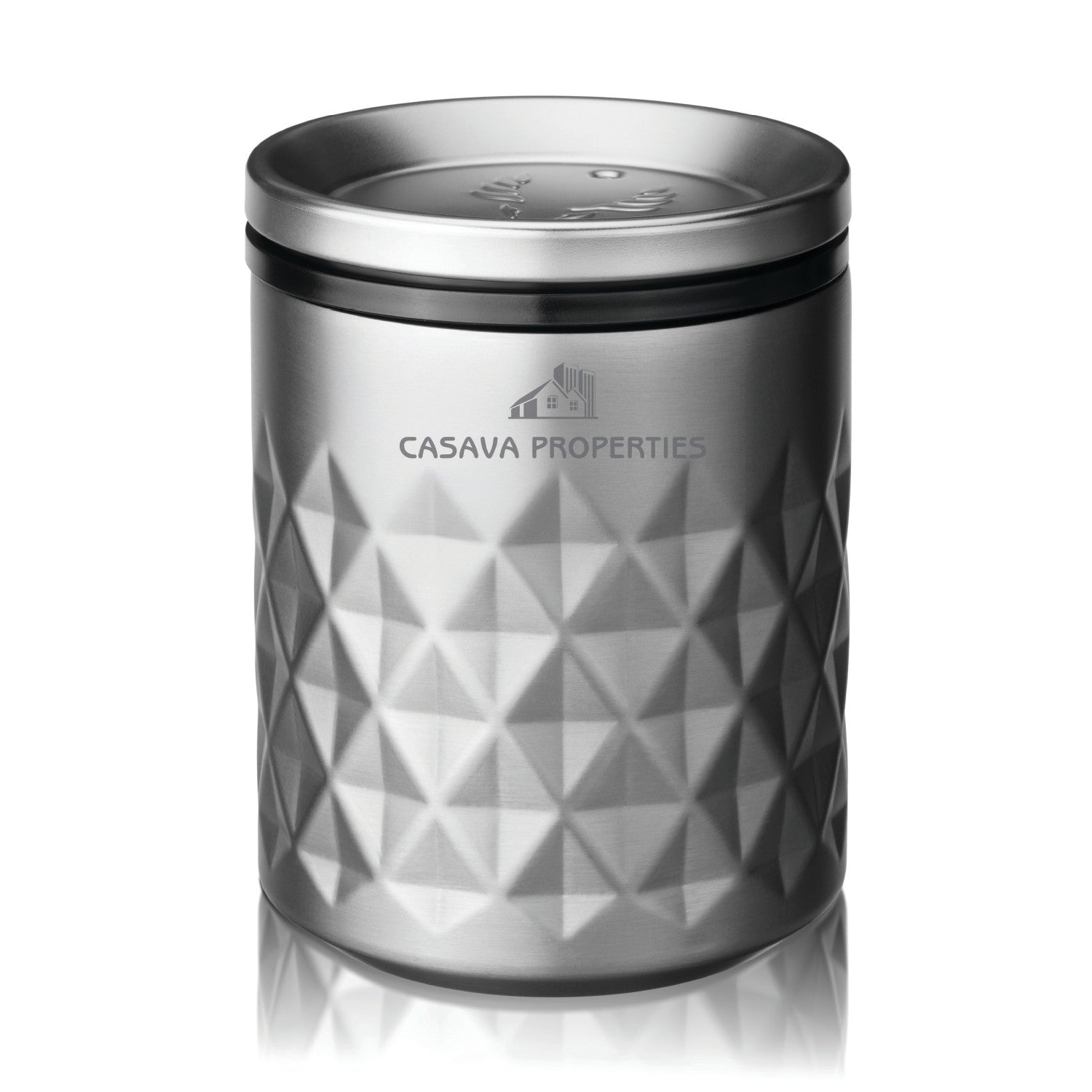 Viski Paragon Stainless Steel Rocks Tumbler, Platinum