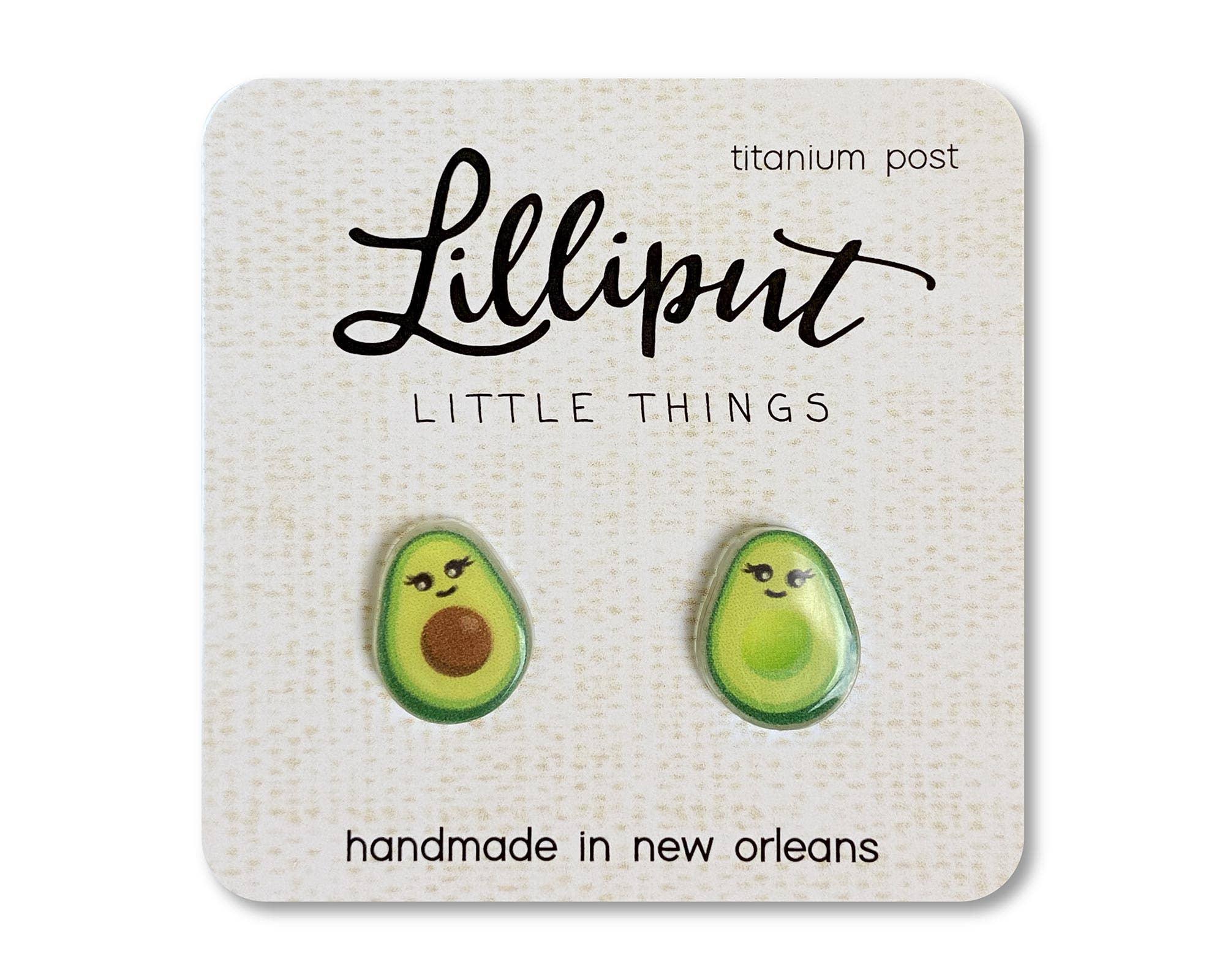 Kawaii Avocado Earrings - 39 North CO 