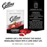 Collins Dehydrated Strawberry Cocktail Garnish, 1.3 oz