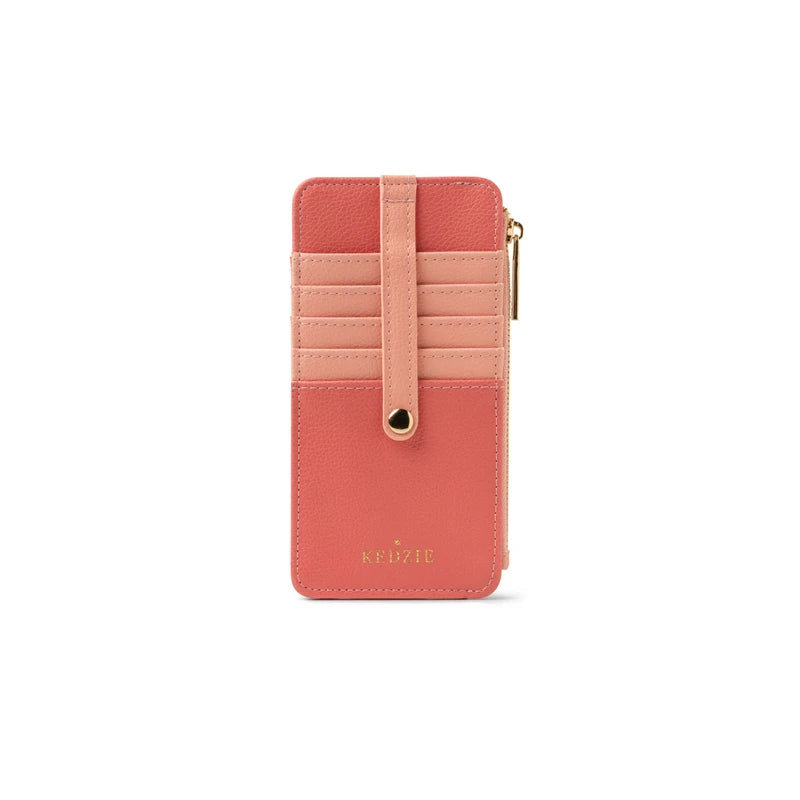 Kedzie Essentials Only Zippered Wallet - Coral