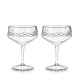 Crystal Coupe Glass Set – Lead-Free Champagne & Cocktail Glasses (Set of 2)