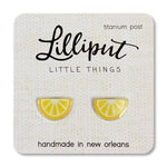 Lemon Wedge Earrings - 39 North CO 