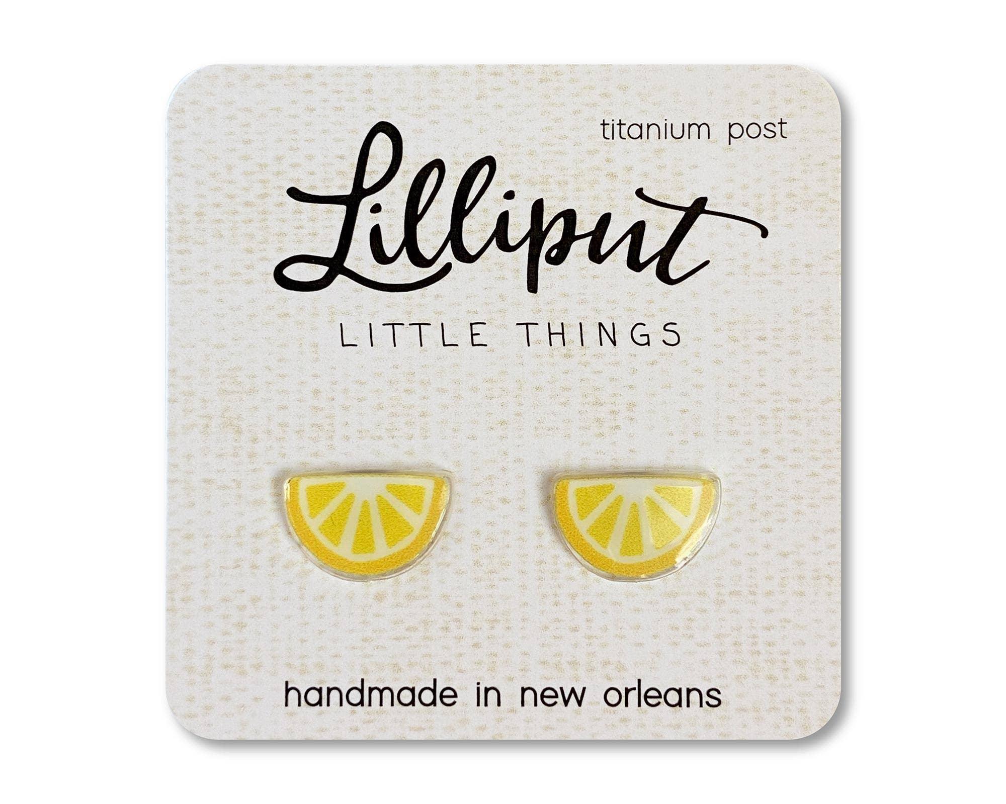 Lemon Wedge Earrings - 39 North CO 